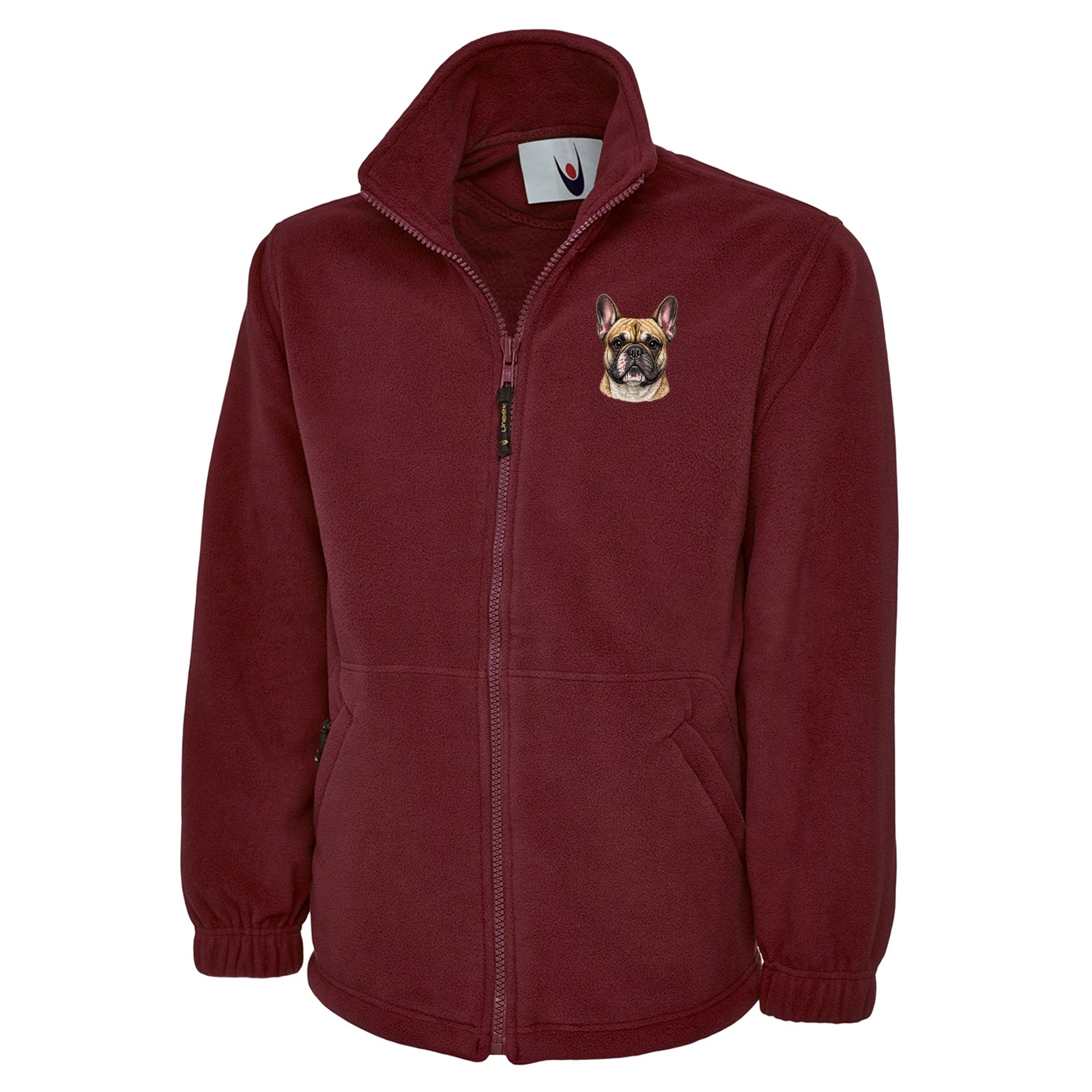 French Bulldog Dog Face Fleece Jacket 