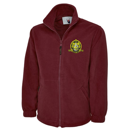 Retro Wolves 1947 Embroidered Premium Fleece Jacket