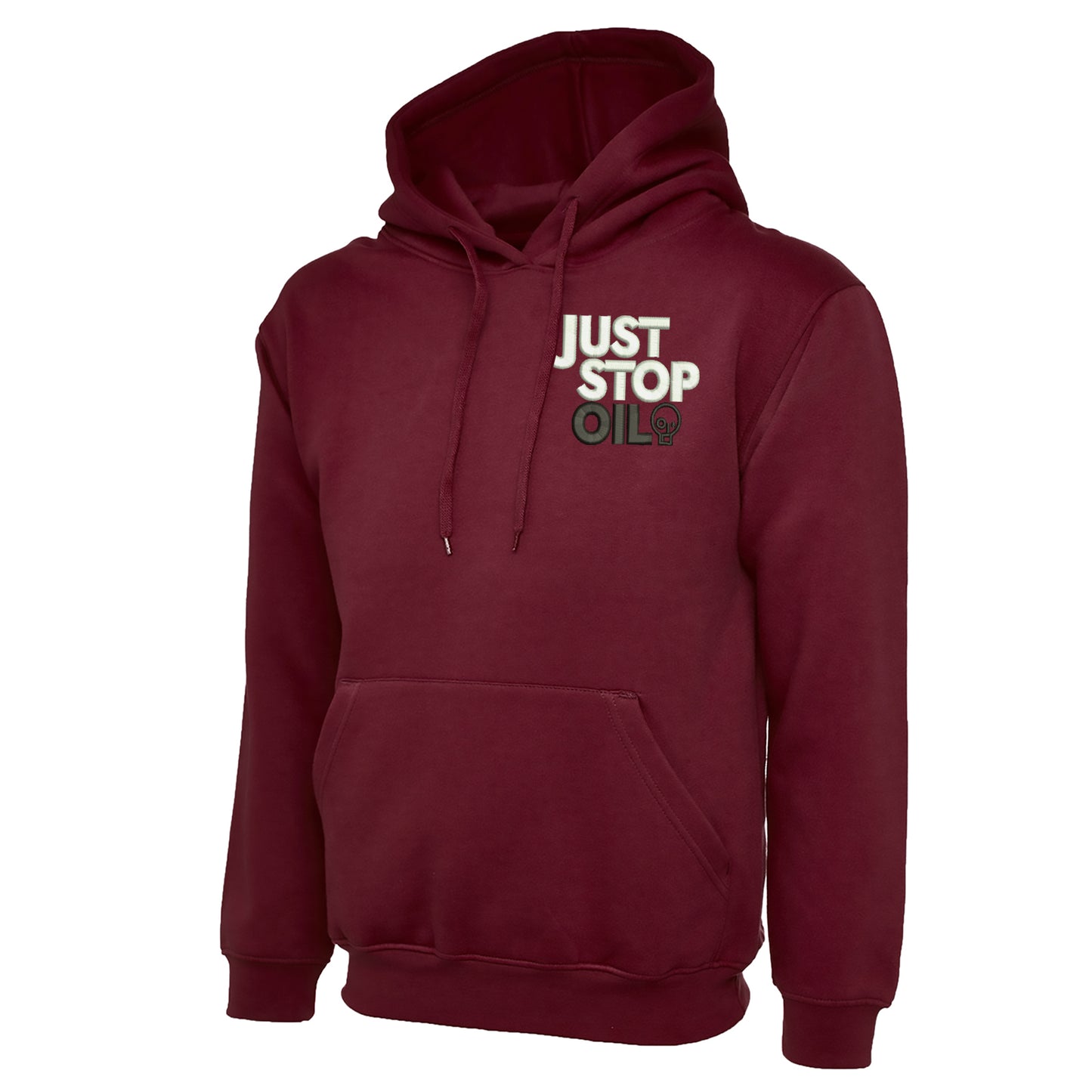 Just Stop Oil Embroidered Hoodie