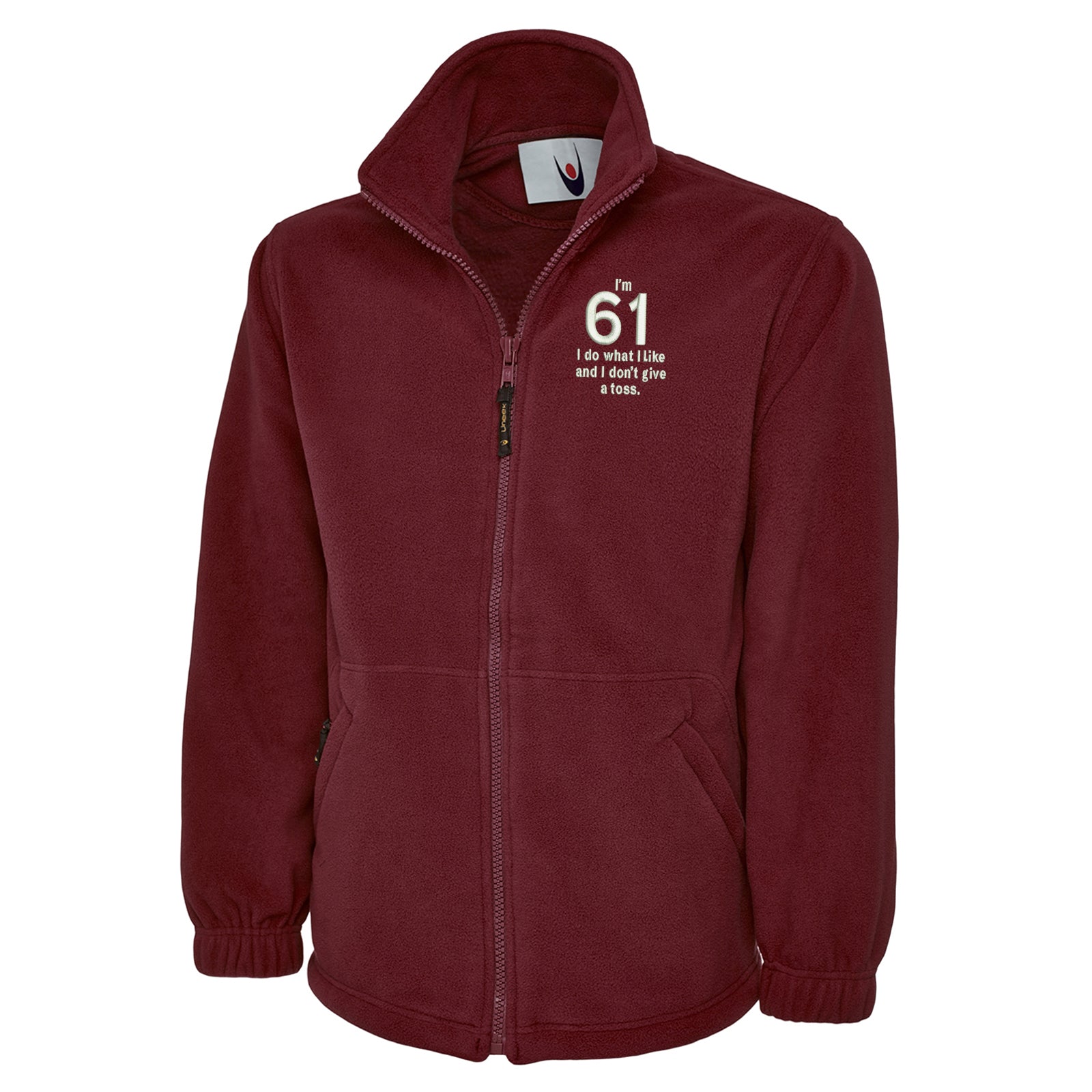 61st Birthday Fleece Jacket