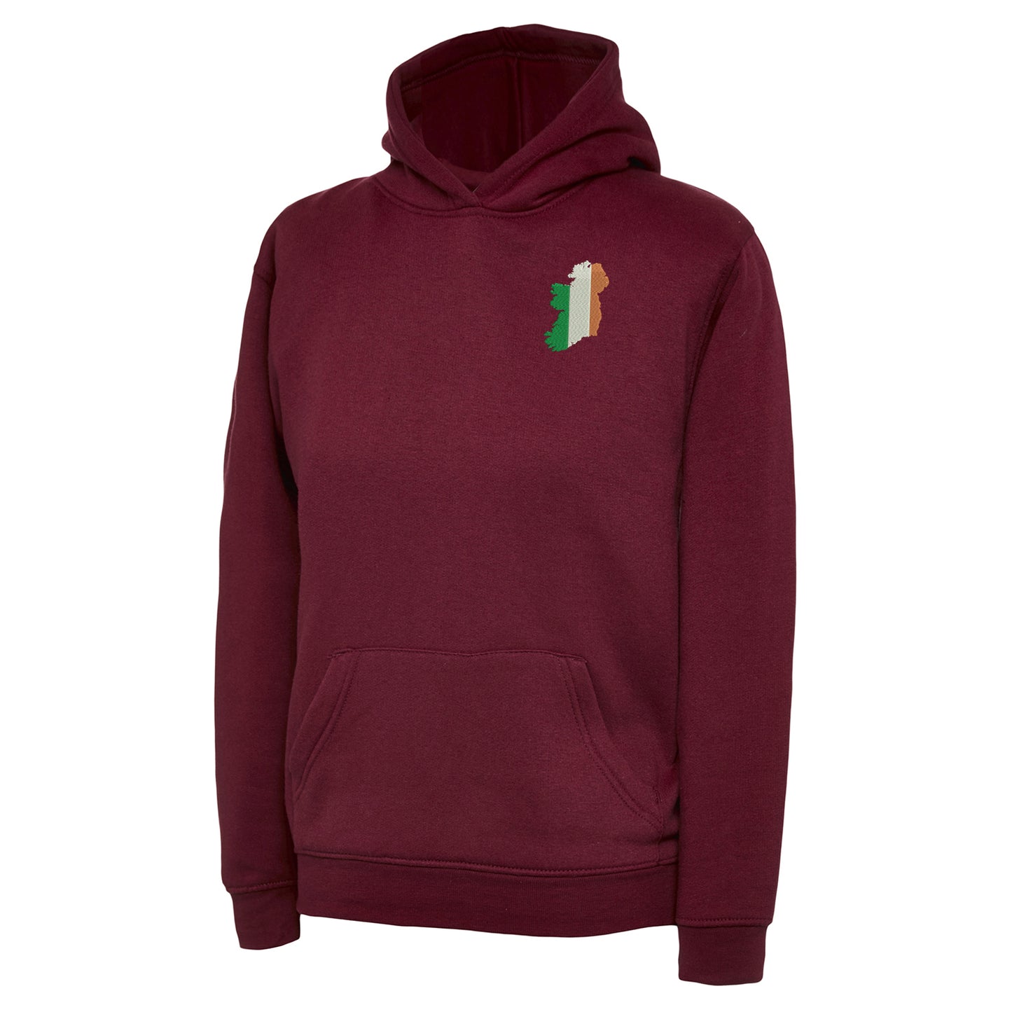 Ireland Flag Map Embroidered Children's Hoodie
