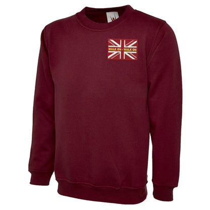 Walk On Walk On Coloured Union Jack Sweatshirt