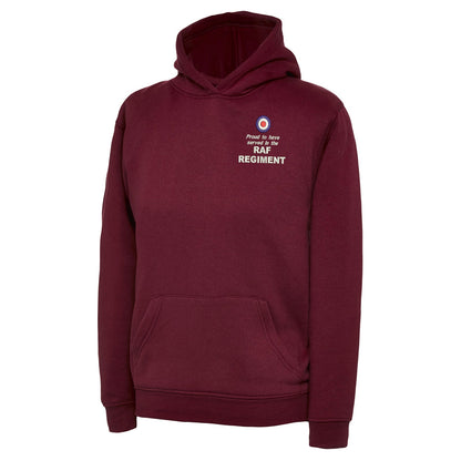 Proud to Have Served in The RAF Regiment Embroidered Children's Hoodie