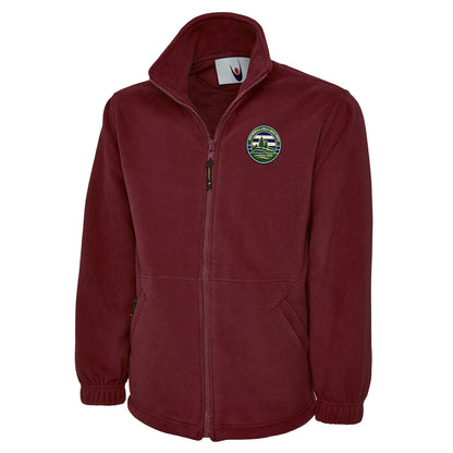 Retro Forest Green Rovers Fleece Jacket