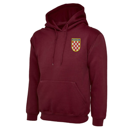Retro Croatia 1960s Embroidered Classic Hoodie