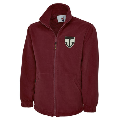 Retro Ayr United Embroidered Premium Fleece Jacket