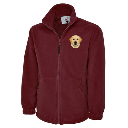 Labrador Dog Face Fleece Jacket 