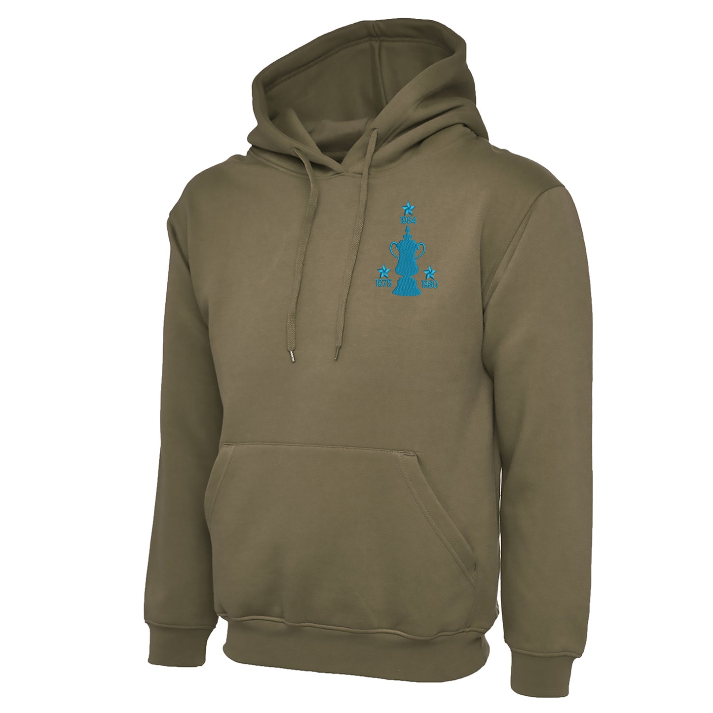 Retro West Ham Three Time Cup Winners Embroidered Hoodie