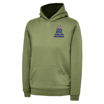 Proud to Have Served in The Royal Anglian Regiment Embroidered Children's Hoodie