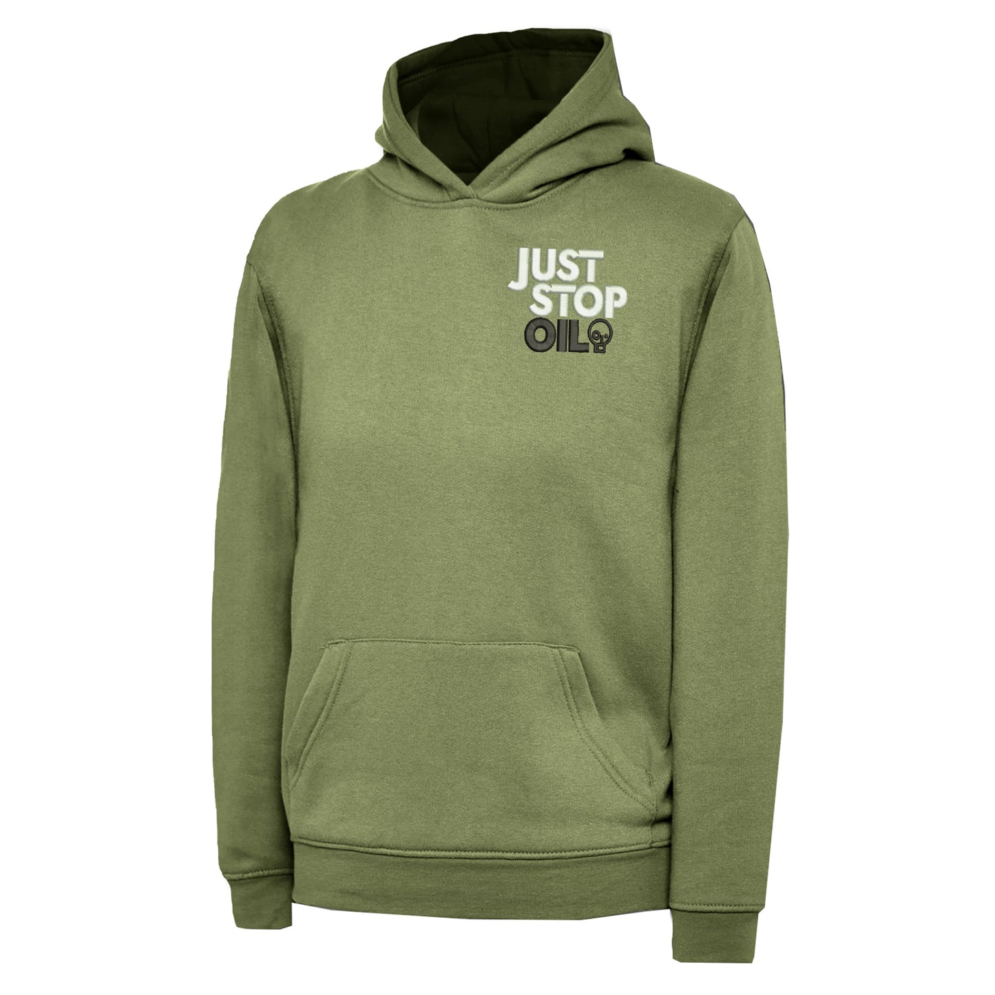 Just Stop Oil Embroidered Children's Hoodie