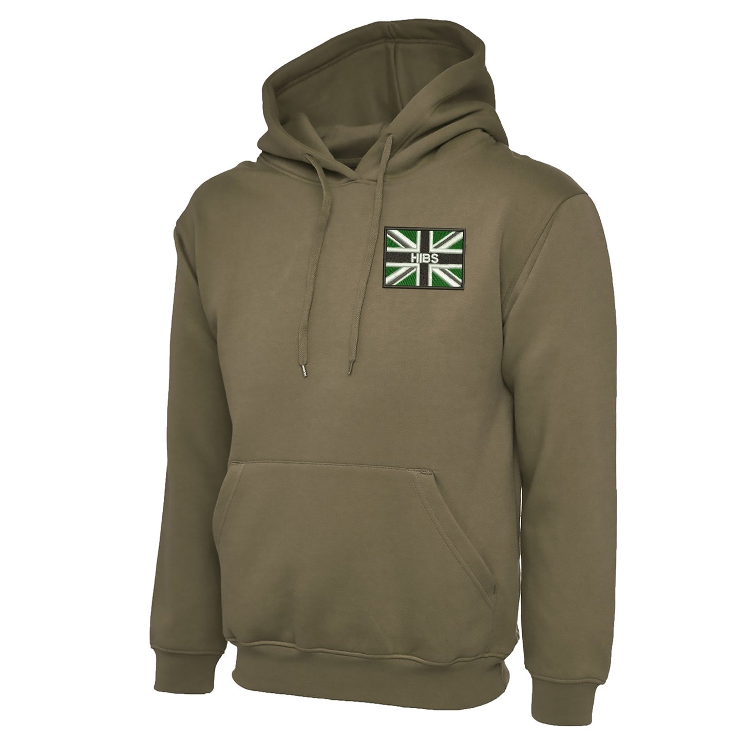 Hibs Coloured Union Jack  Embroidered Classic Hoodie