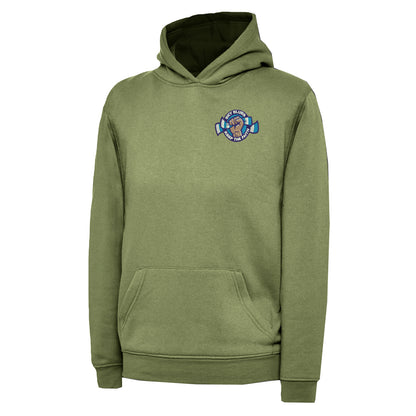 Sky Blues Keep The Faith Embroidered Children's Hoodie