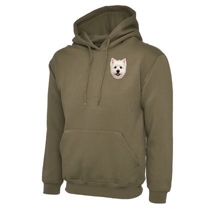 Westie Dog Face Hoodie 