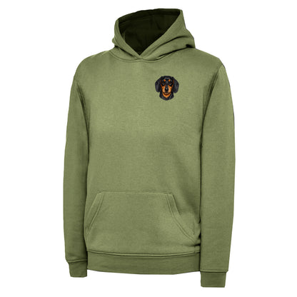 Children's Dachshund Dog Face Hoodie