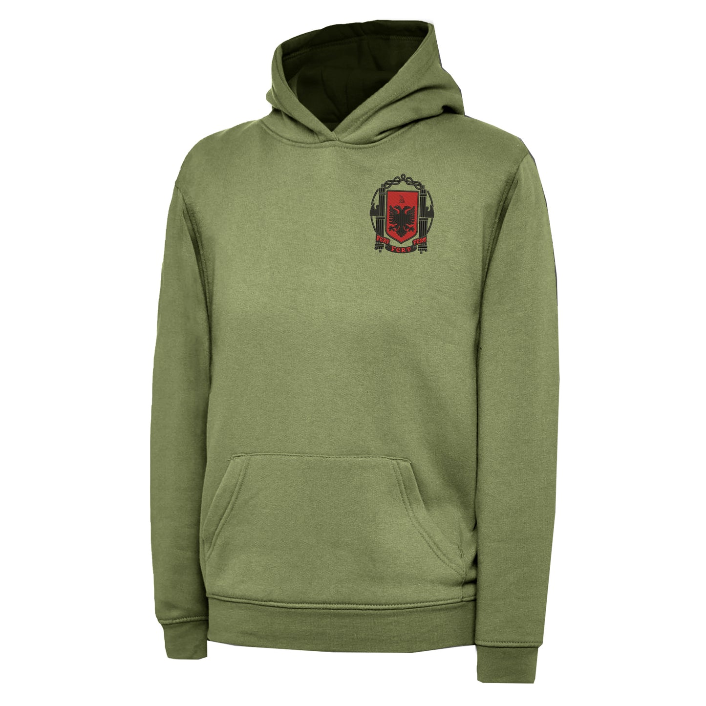 Retro Albania 1935 Embroidered Children's Hoodie