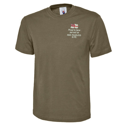 Proud to Have Served on HMS Fearless (L10) Classic T-Shirt