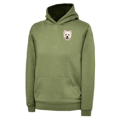 Children's Westie Dog Face Hoodie
