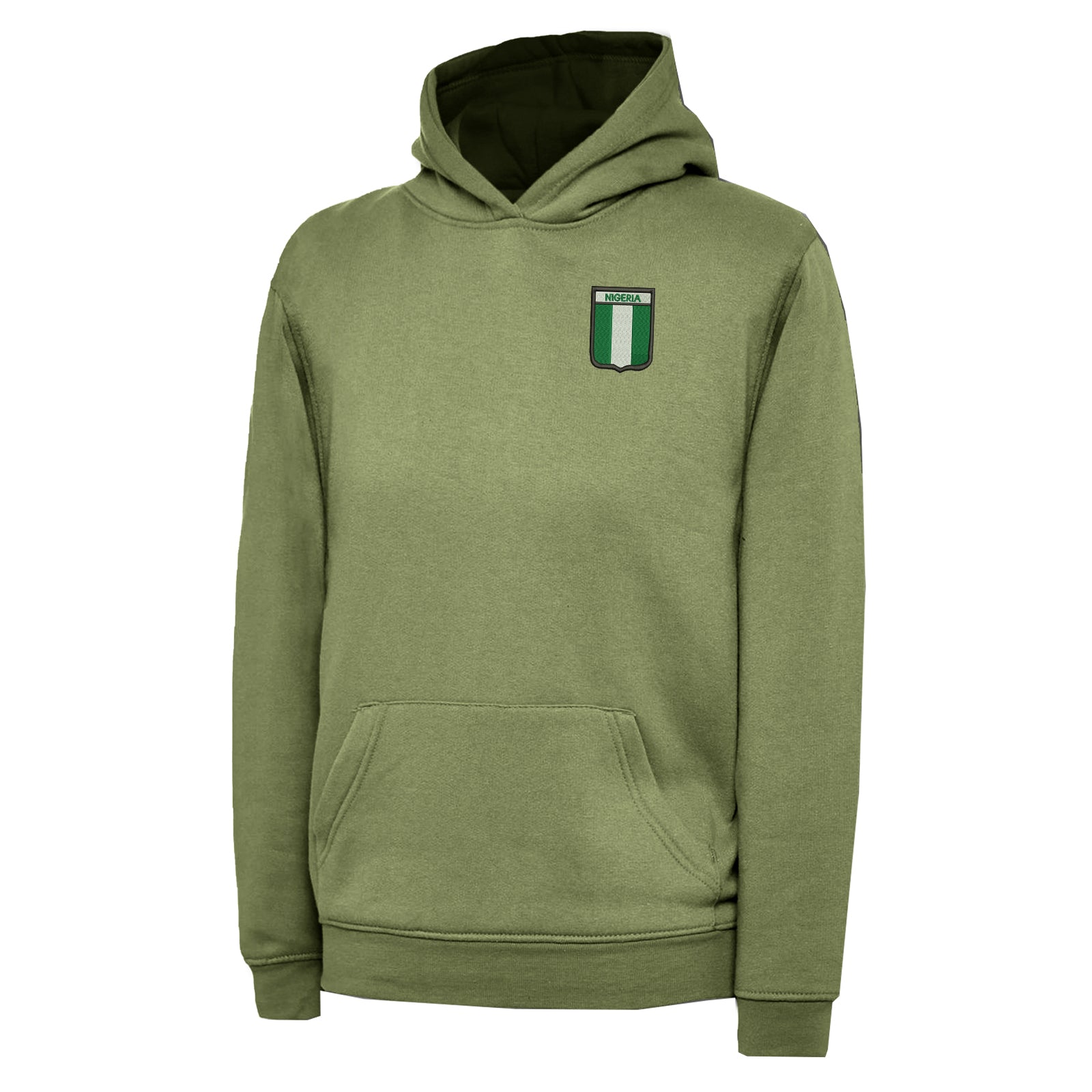Flag of Nigeria Shield Hoodie