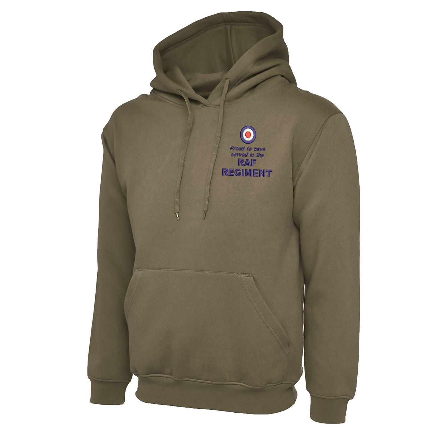 Proud to Have Served in The RAF Regiment Embroidered Classic Hoodie