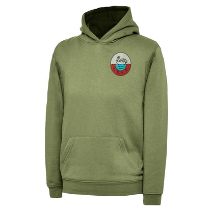 Retro Swansea 1960s Embroidered Children's Hoodie