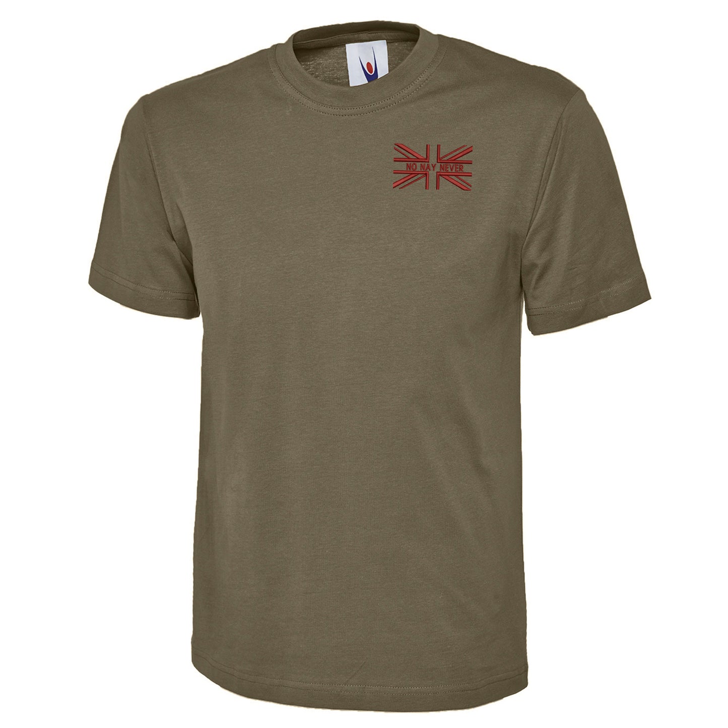 No Nay Never Union Jack Embroidered Classic T-Shirt