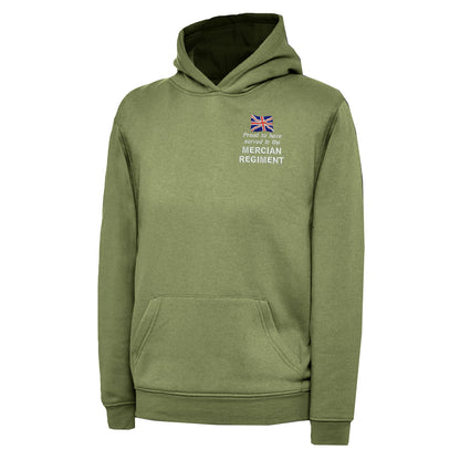 Proud to Have Served in The Mercian Regiment Embroidered Children's Hoodie