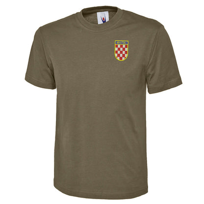 Retro Croatia 1960s Embroidered Classic T-Shirt