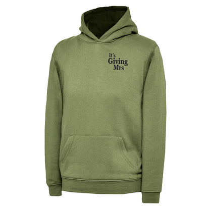 Children's It's Giving Mrs Hoodie