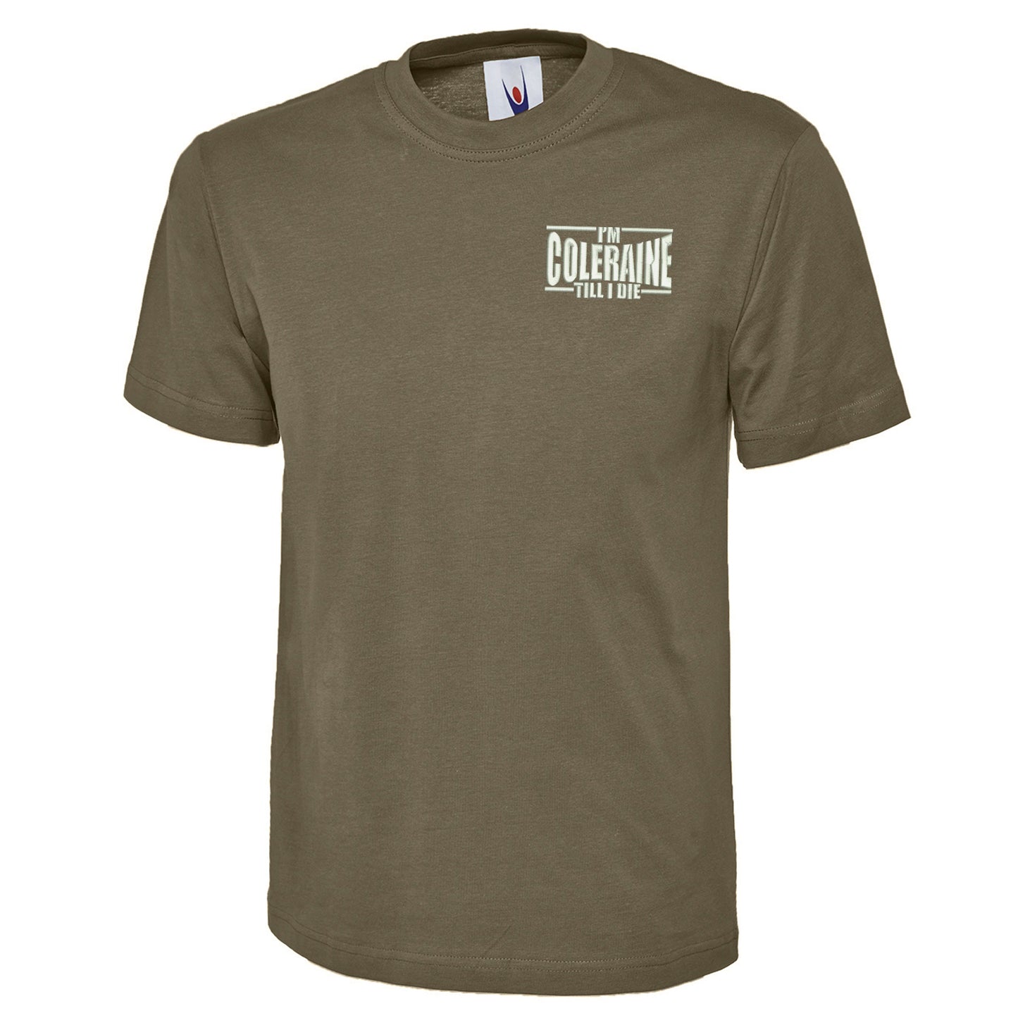 I am Coleraine Embroidered T Shirt