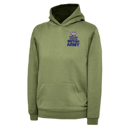 Proud to Have Served in The British Army Embroidered Children's Hoodie