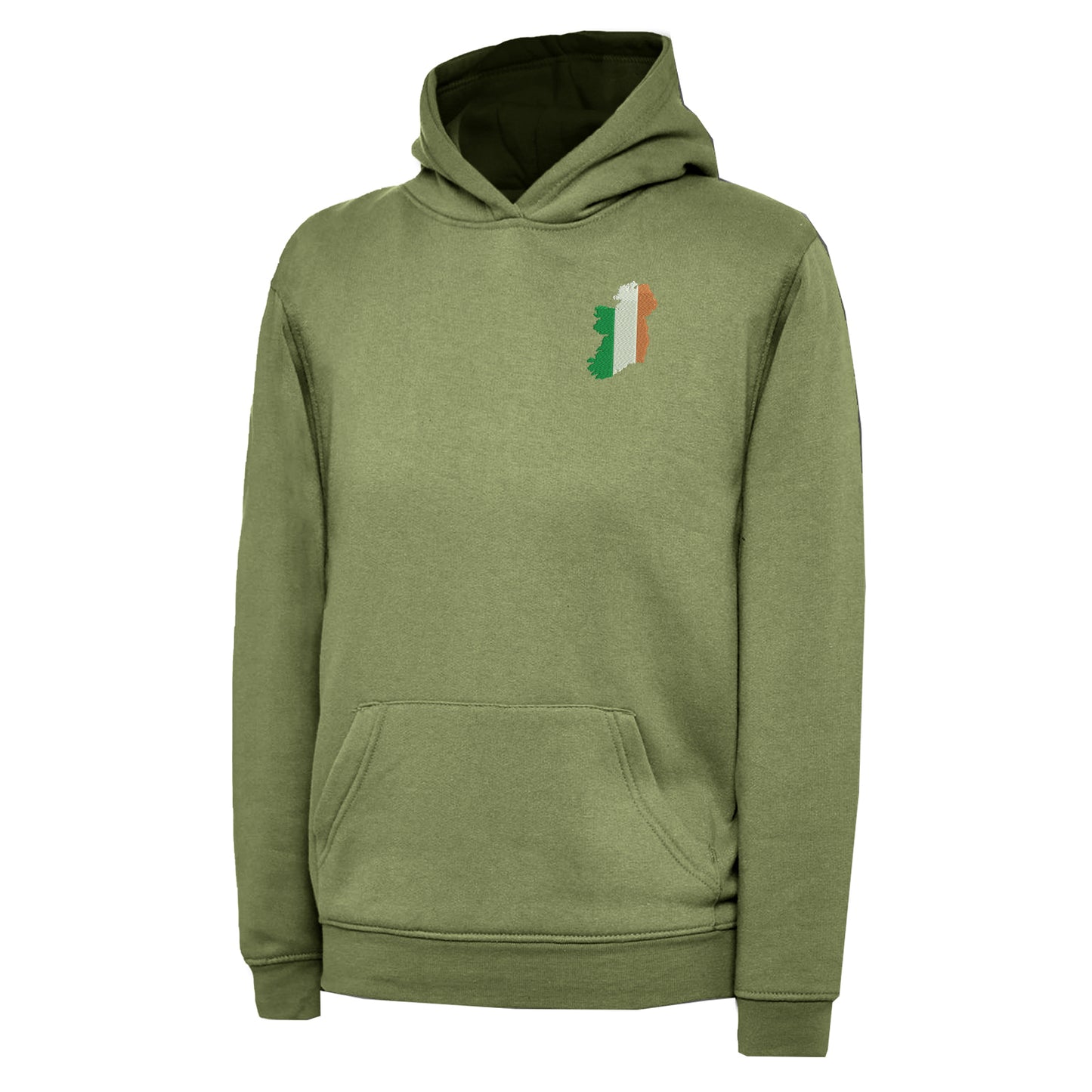 Ireland Flag Map Embroidered Children's Hoodie