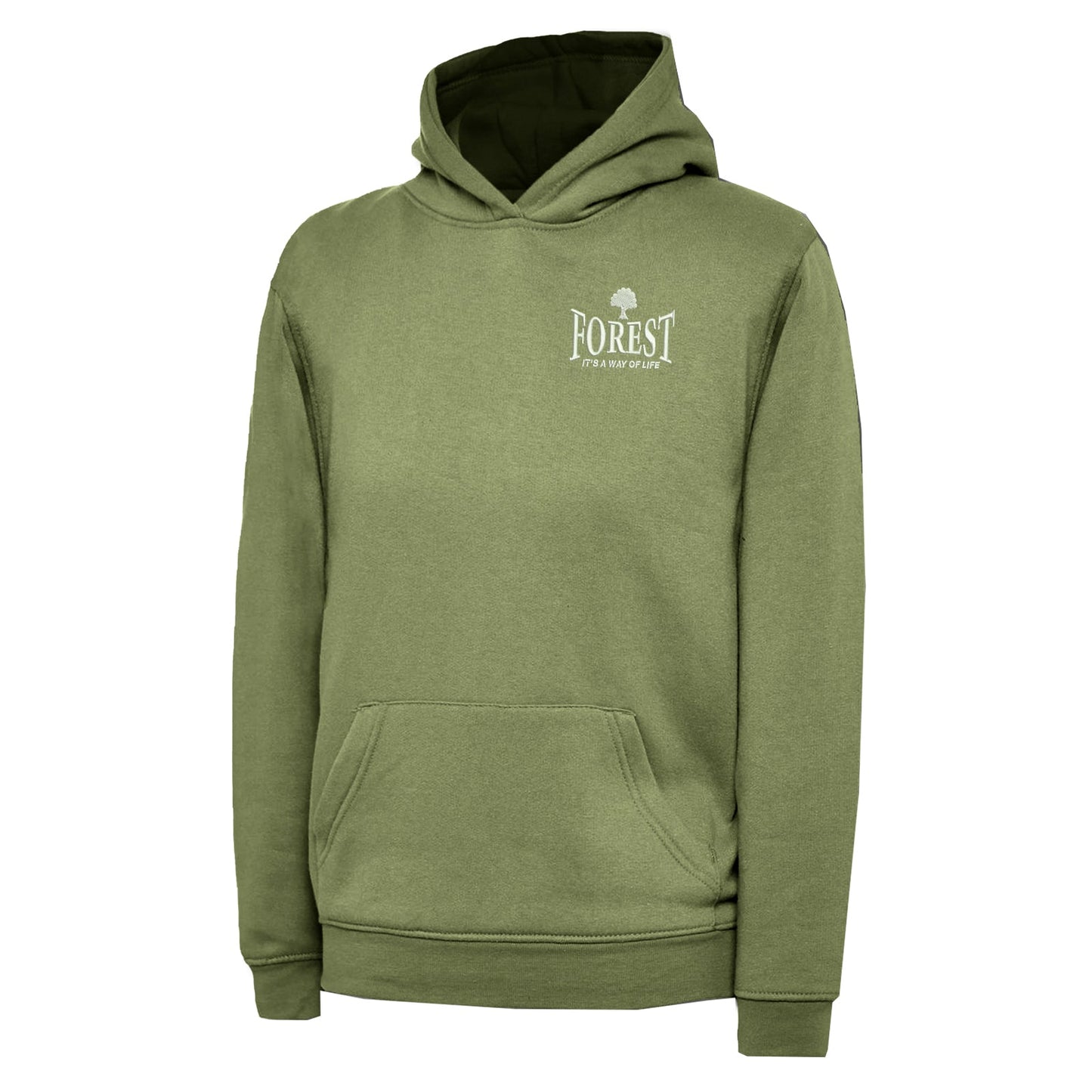 Forest It's a Way of Life Embroidered Children's Hoodie
