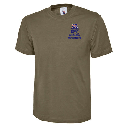 Proud to Have Served in The Royal Anglian Regiment Embroidered Classic T-Shirt