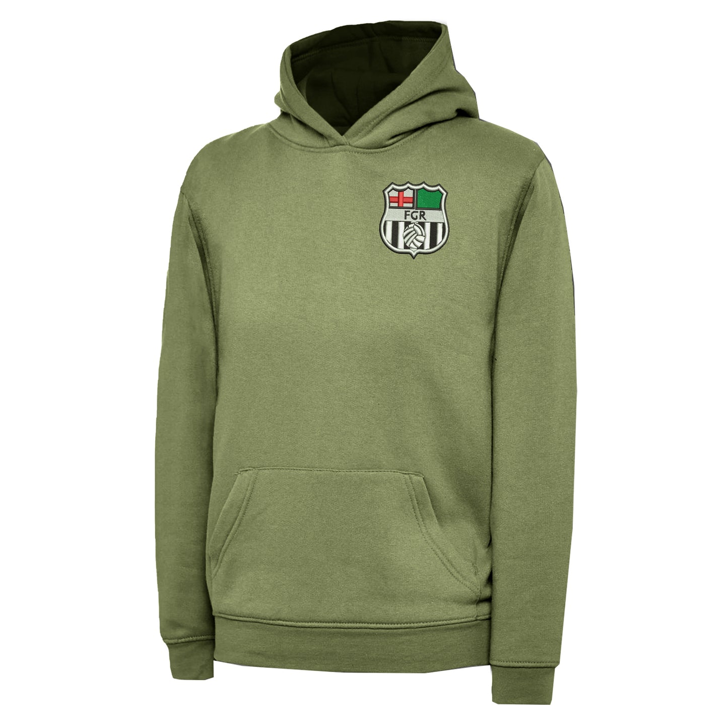 Retro Forest Green 1975 Embroidered Children's Hoodie