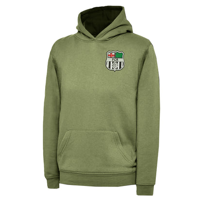Retro Forest Green 1975 Embroidered Children's Hoodie