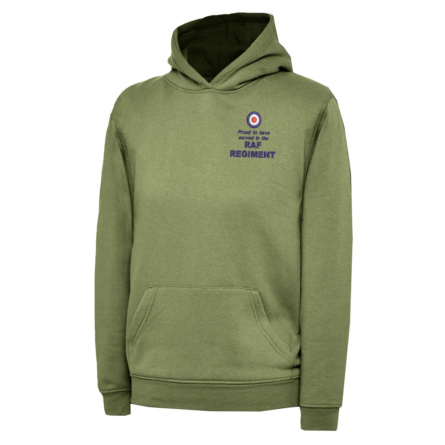 Proud to Have Served in The RAF Regiment Embroidered Children's Hoodie