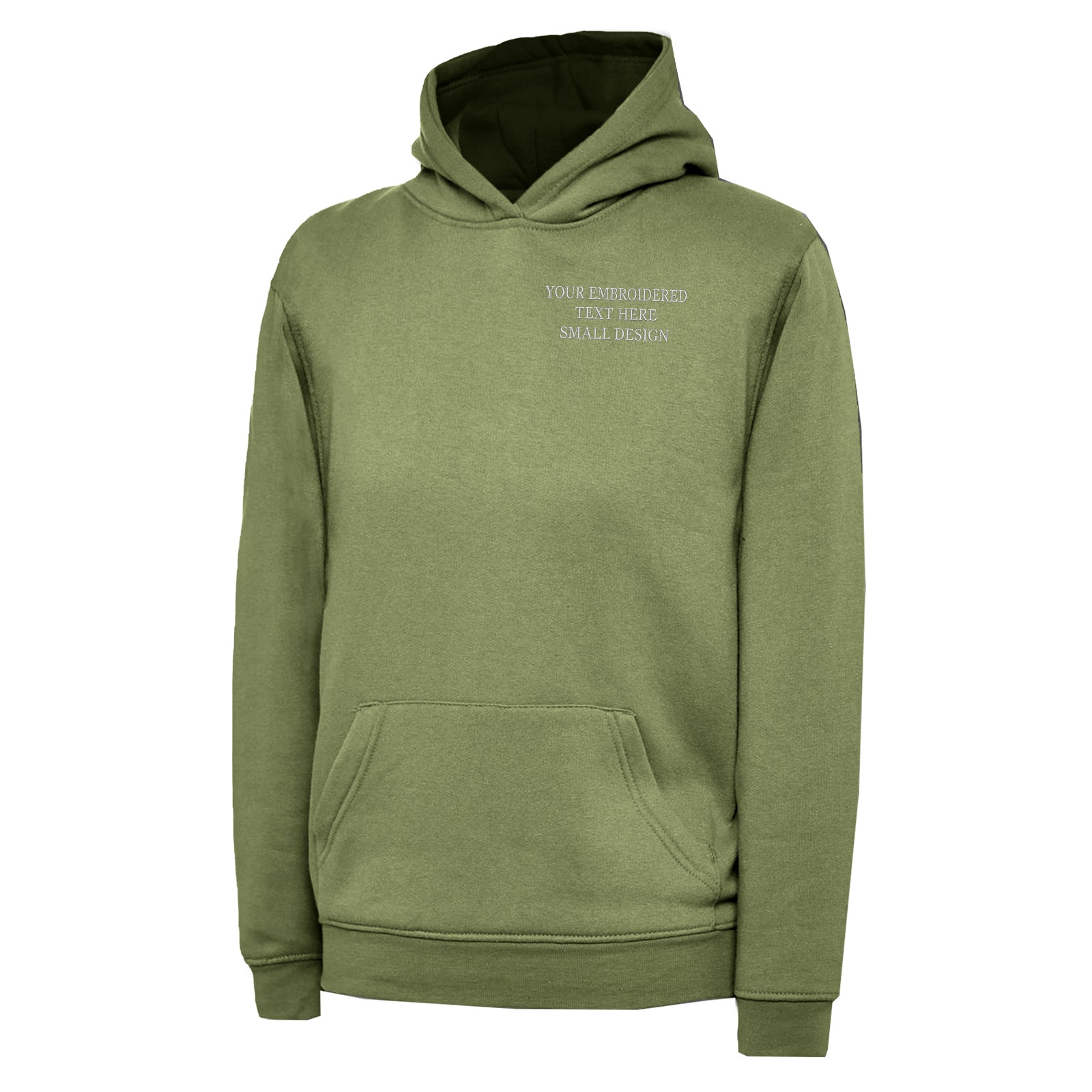 Children's Personalised Custom Small Text Hoodie