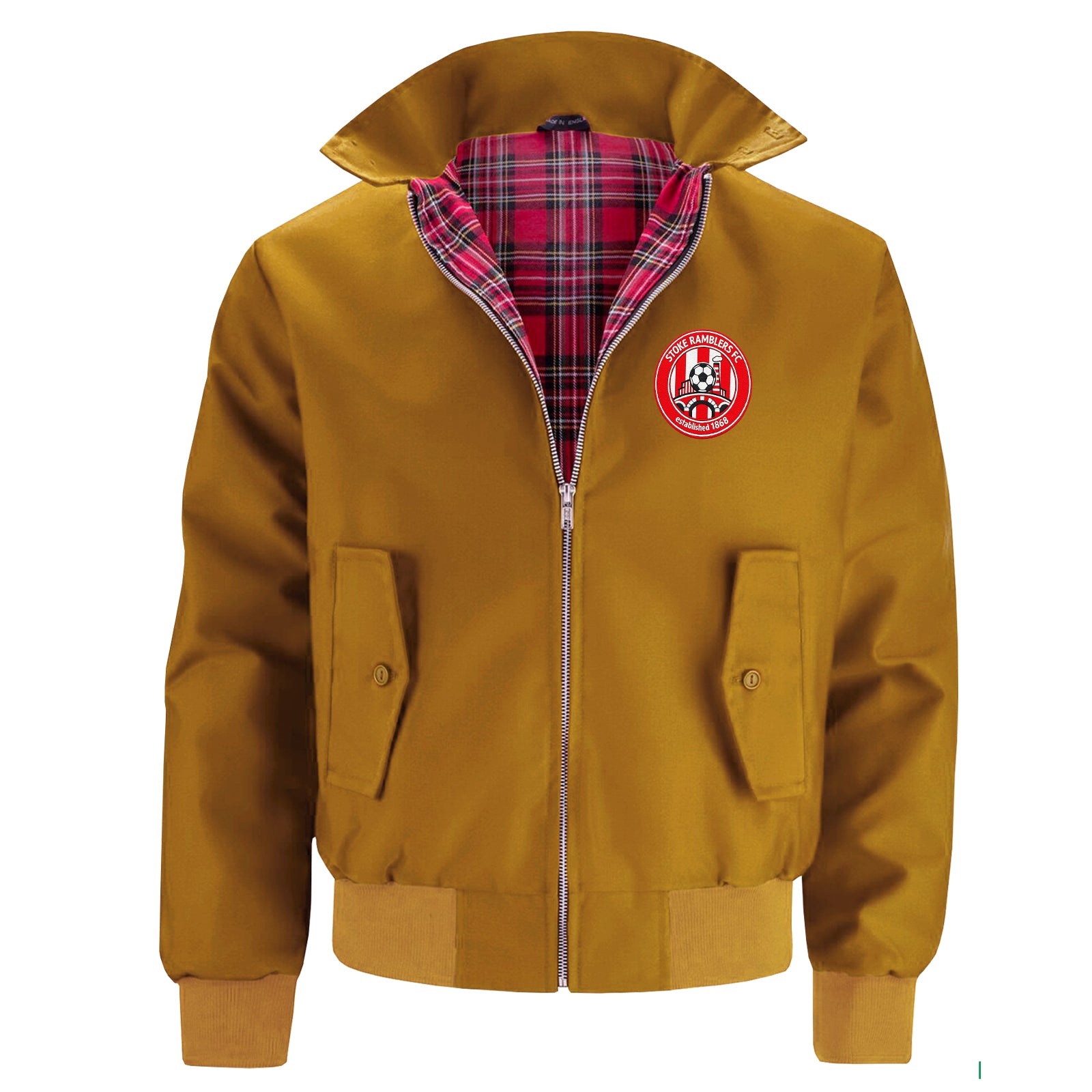 Retro Stoke City Football Jacket Mens