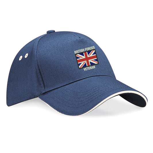 British Forces Veteran Embroidered Baseball Cap