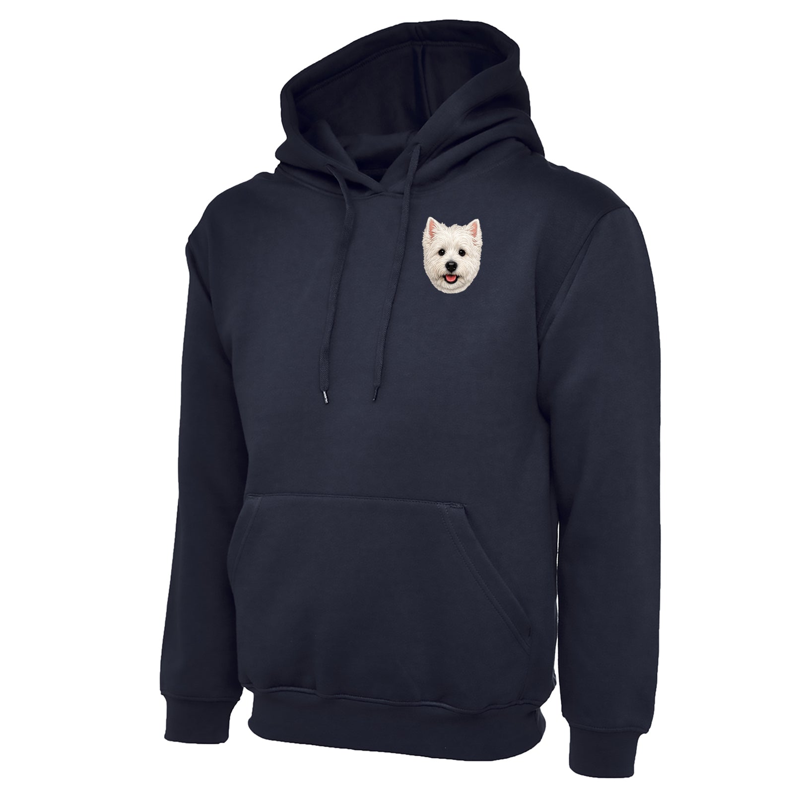 Westie Dog Face Hoodie 