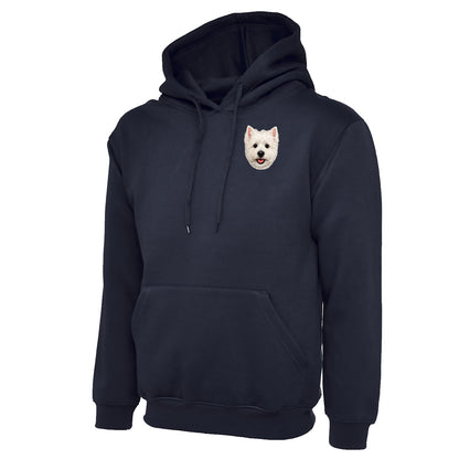 Westie Dog Face Hoodie 