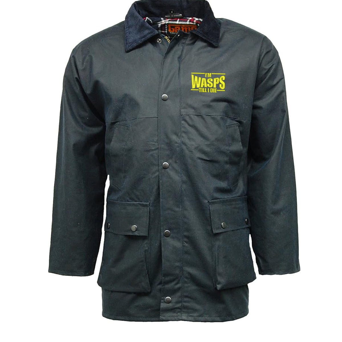 I'm Wasps Till I Die Padded Wax Jacket