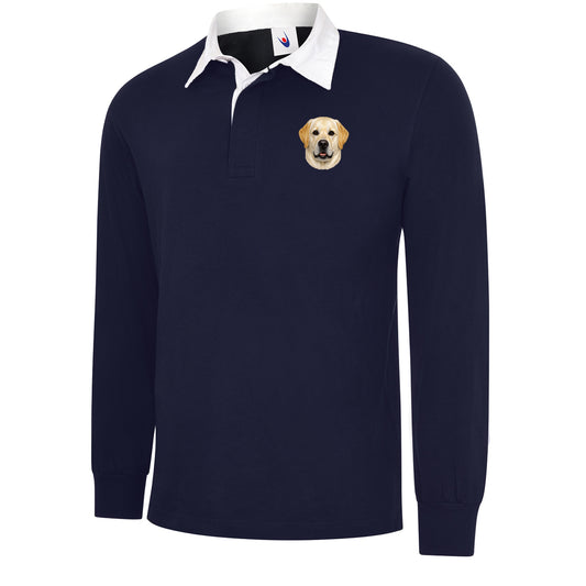 Yellow Labrador Dog Face Football Top