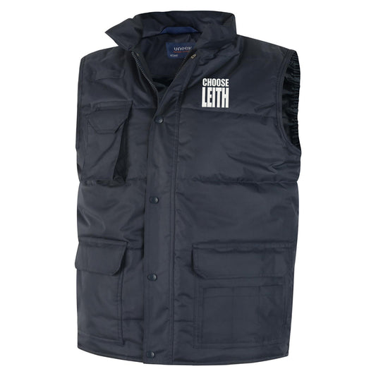 Hibs FC Choose Leith Football Bodywarmer 