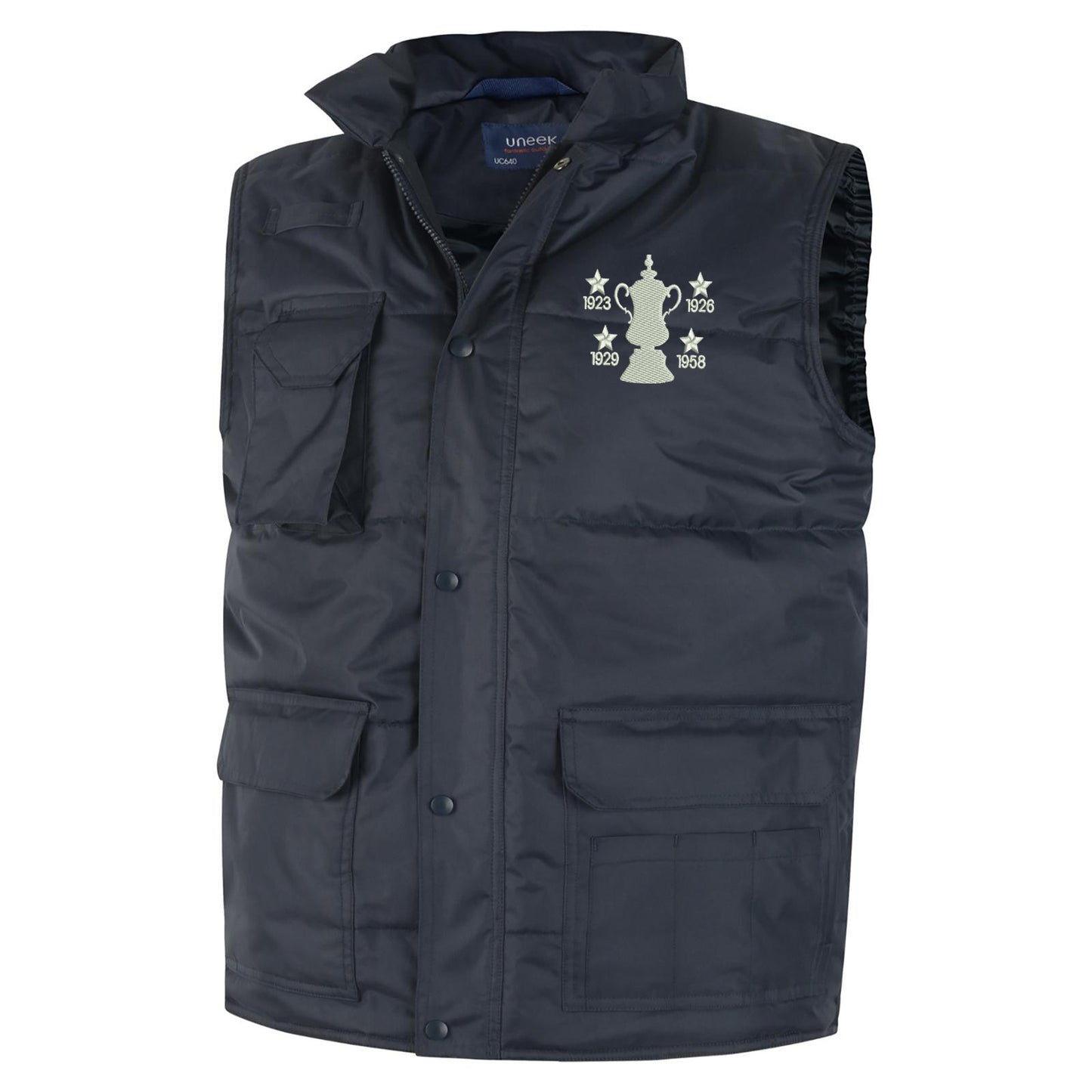 Retro Bolton Four Time Cup Winners Super Pro Body Warmer