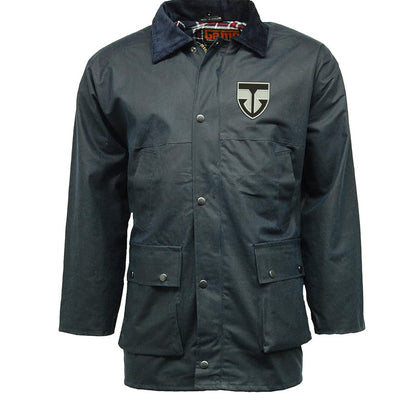 Retro Ayr United Embroidered Padded Wax Jacket