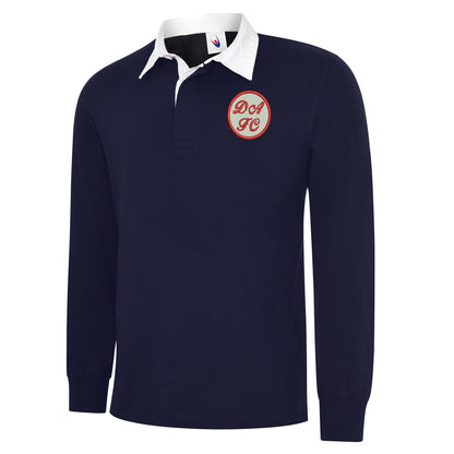 Retro Dunfermline 1971 Embroidered Classic Rugby Shirt