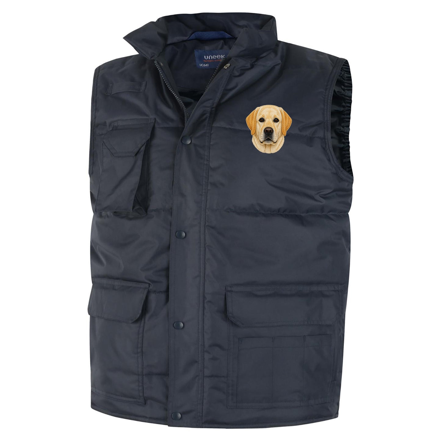 Labrador Dog Face Bodywarmer 