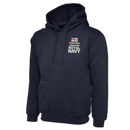 Proud to Have Served in The Royal Navy Embroidered Classic Hoodie