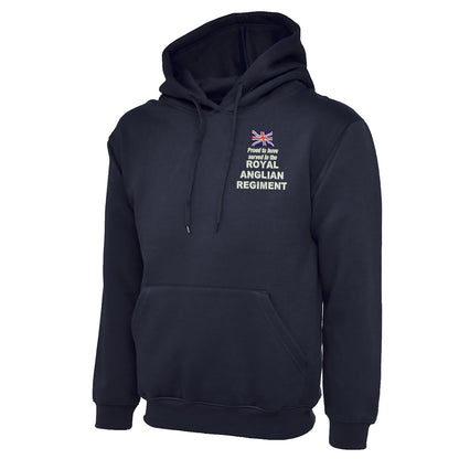 Proud to Have Served in The Royal Anglian Regiment Embroidered Classic Hoodie